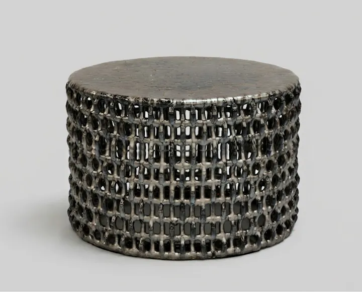 09 de sousa hughes Scott Daniel Design Ceramic Rhombus Table 25x16 Metallic Copper thumbnail