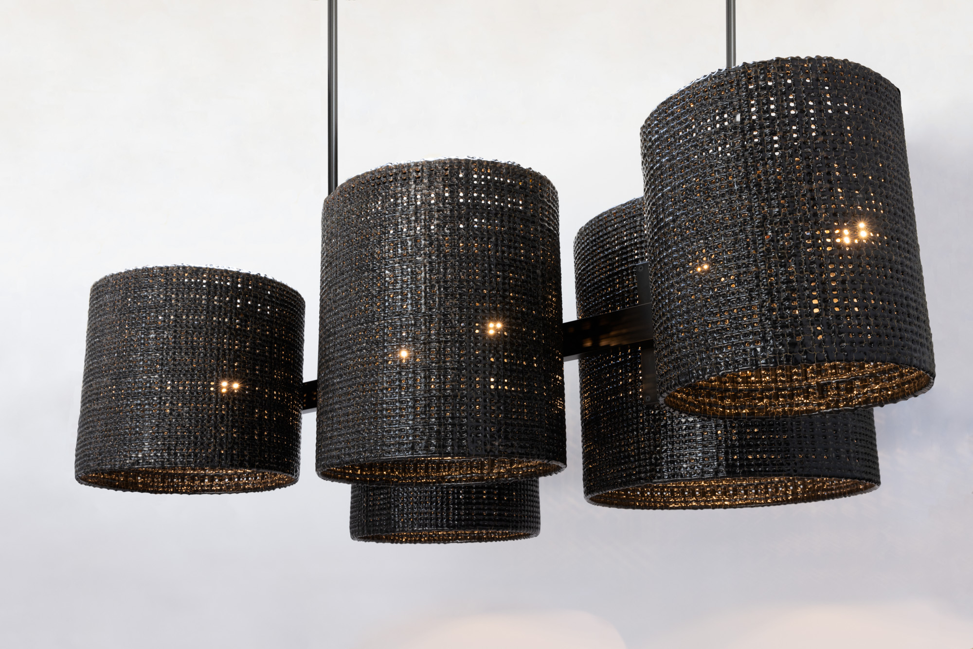 H9dMcu de sousa hughes Scott Daniel Design Ceramic Ensemble Chandelier 42Dx78W angle 2