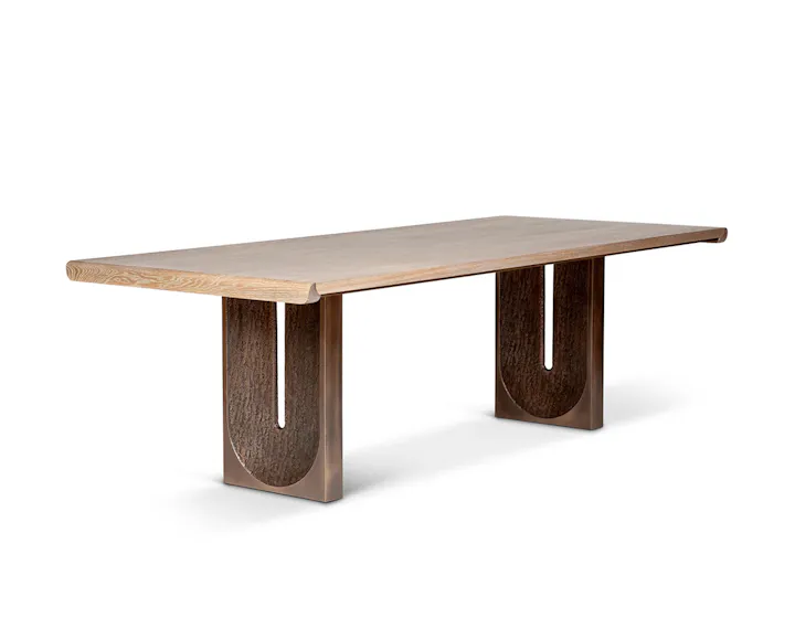 de sousa hughes Troscan Cloister Dining Table Bronze Base thumbnail