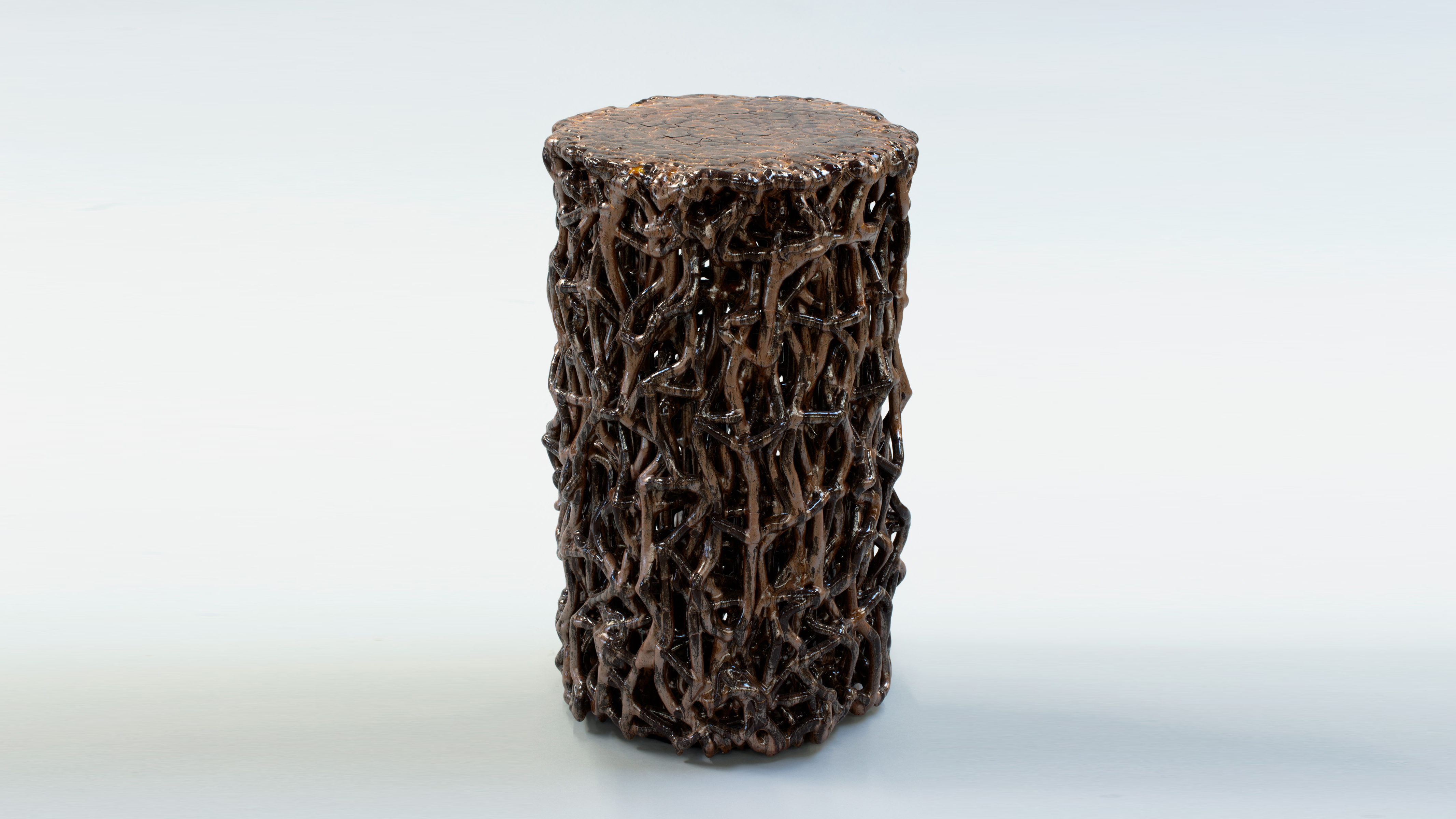 EgO kw de sousa hughes Scott Daniel Design Ceramic Mangrove Table 14x23 Metallic Copper
