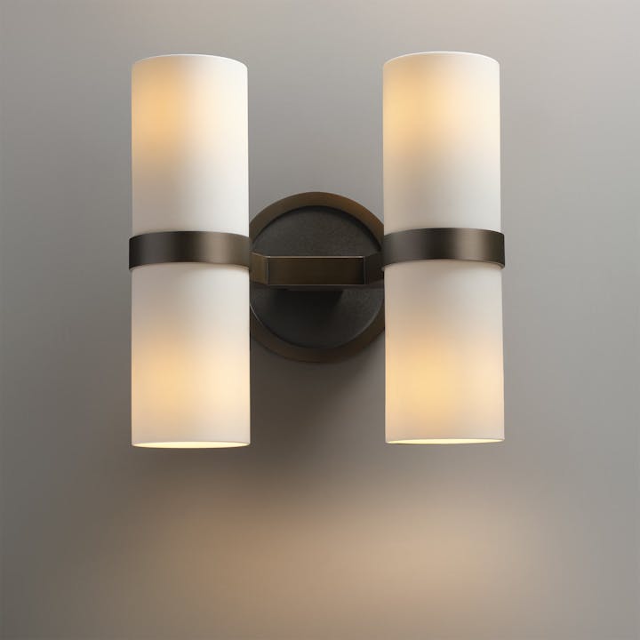 de sousa hughes Jonathan Browning Voltaire Double Sconce front