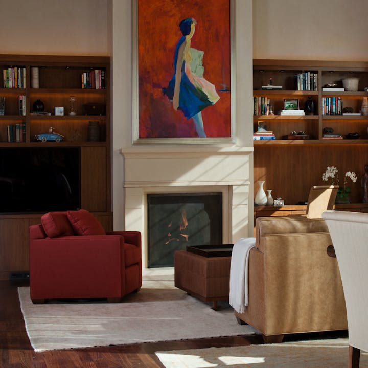 de sousa hughes Tuell eynolds Vancouver Fireplace Screen install shot 2