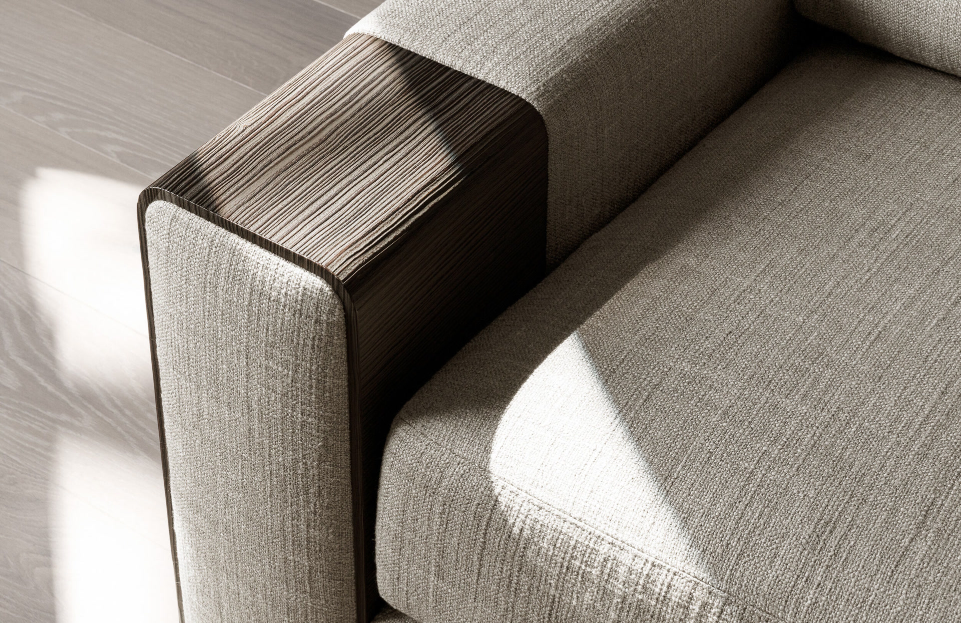 de sousa hughes joseph jeup savon sofa top arm detail