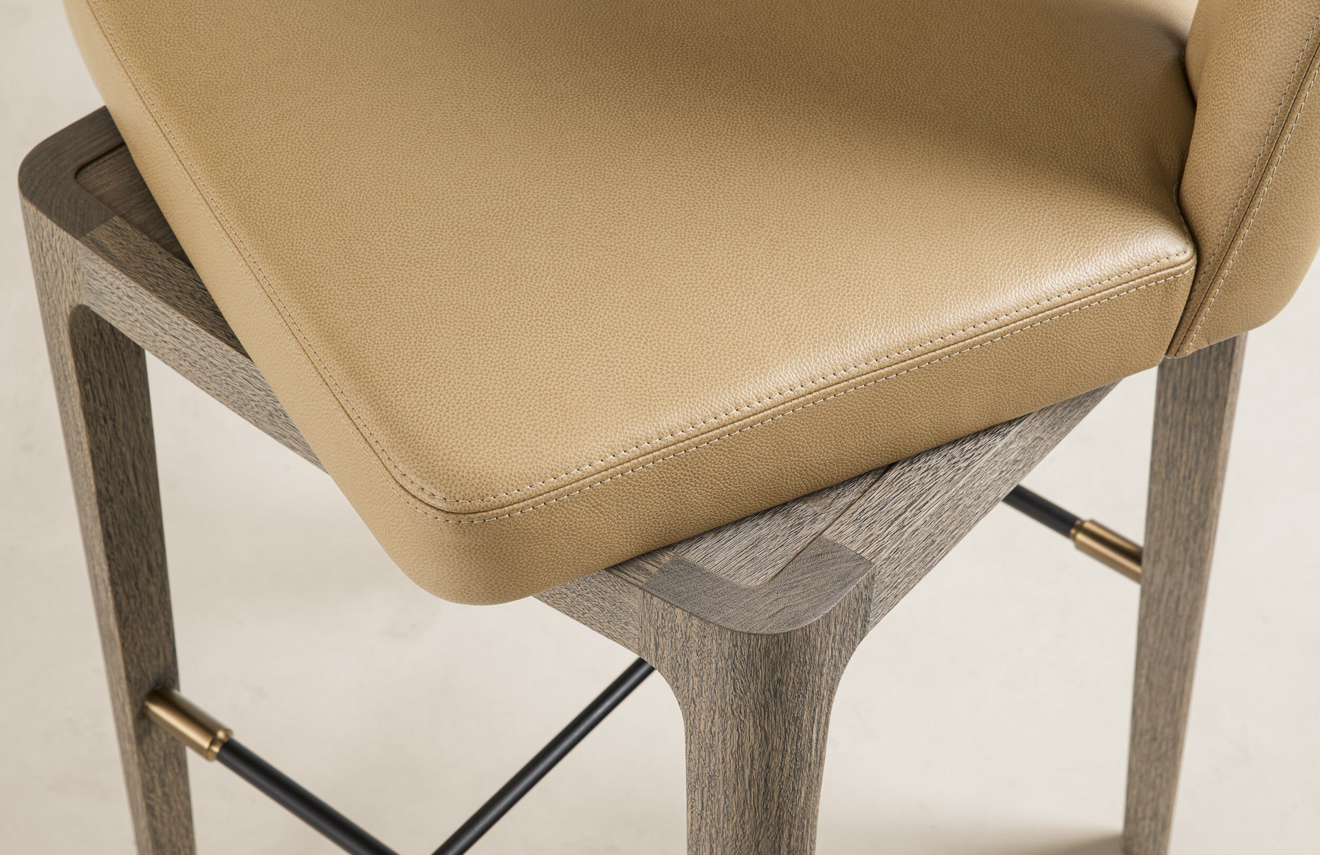 de sousa hughes joseph jeup hinton bar stool 2 seat detail