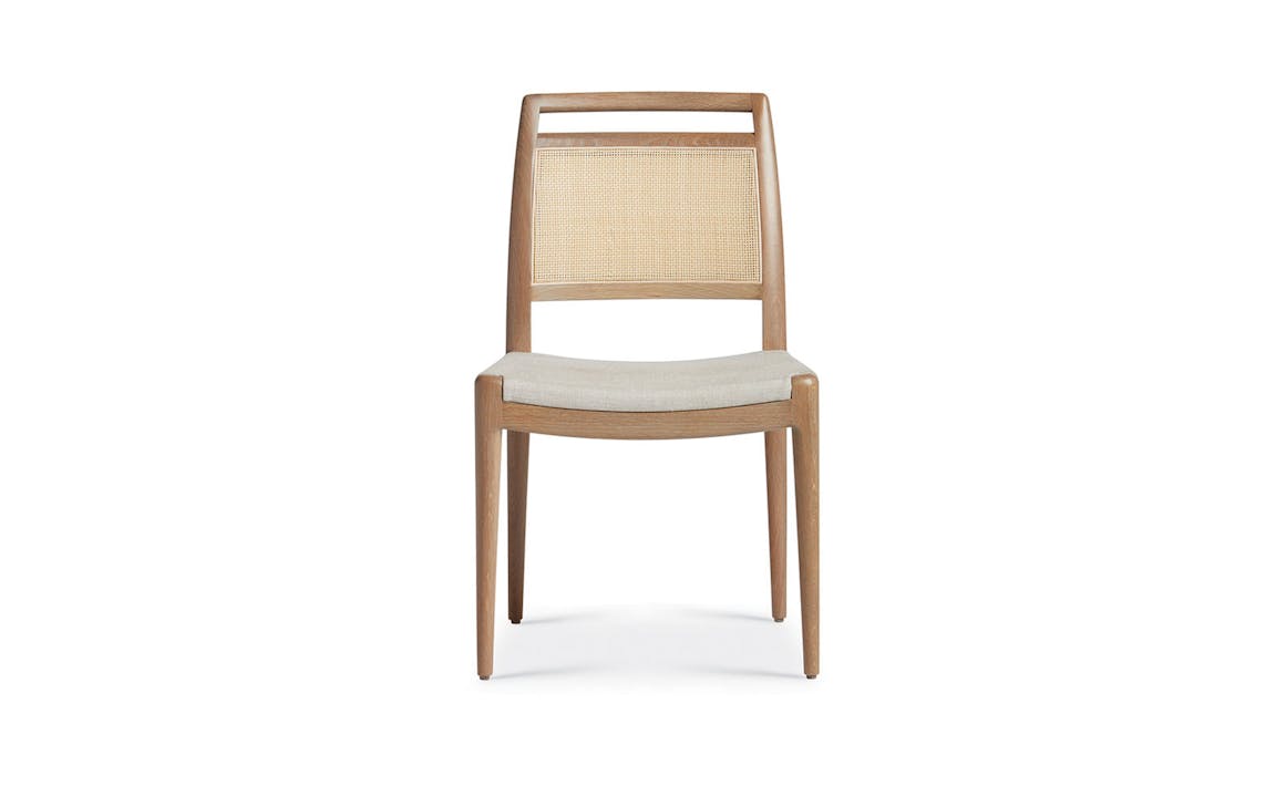 de sousa hughes Troscan Alana Cane Side Chair front