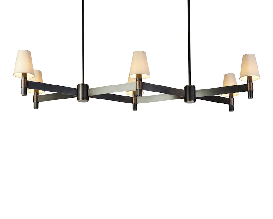 de sousa hughes Tuell Reynolds Mendocino Chandelier low angle