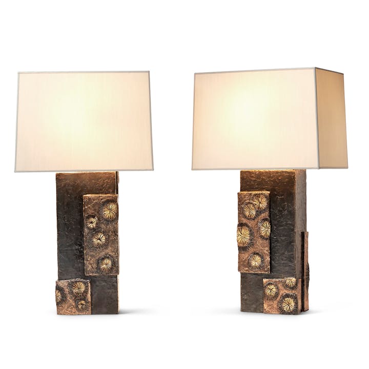 de sousa hughes Tuell Reynolds Edo Large Table Lamp pair