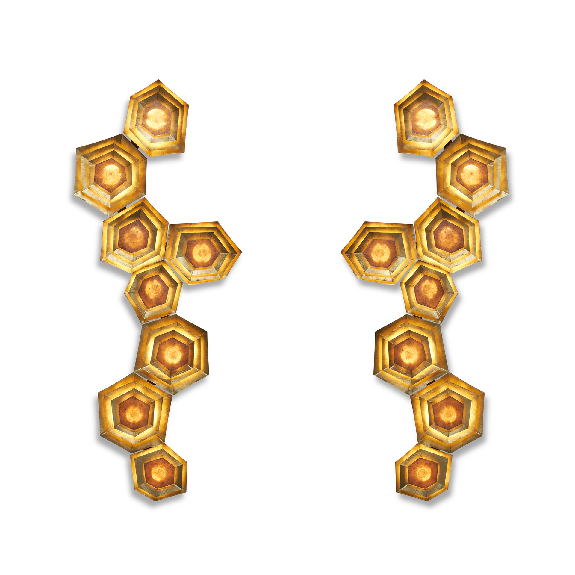 de sousa hughes Tuell Reynolds Hive Linear Sconce pair