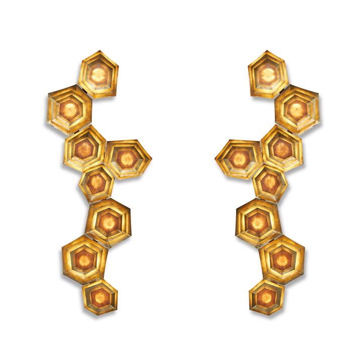 de sousa hughes Tuell Reynolds Hive Linear Sconce pair