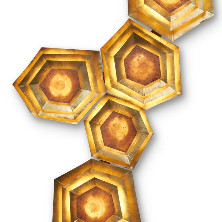 de sousa hughes Tuell Reynolds Hive Linear Sconce detail 2