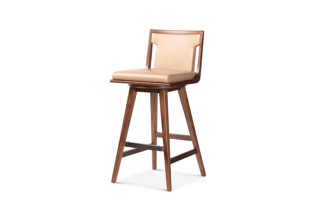 de sousa hughes troscan legare swivel stool front angle