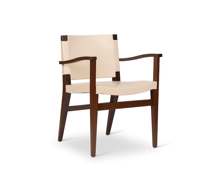 de sousa hughes troscan bella arm chair walnut bone