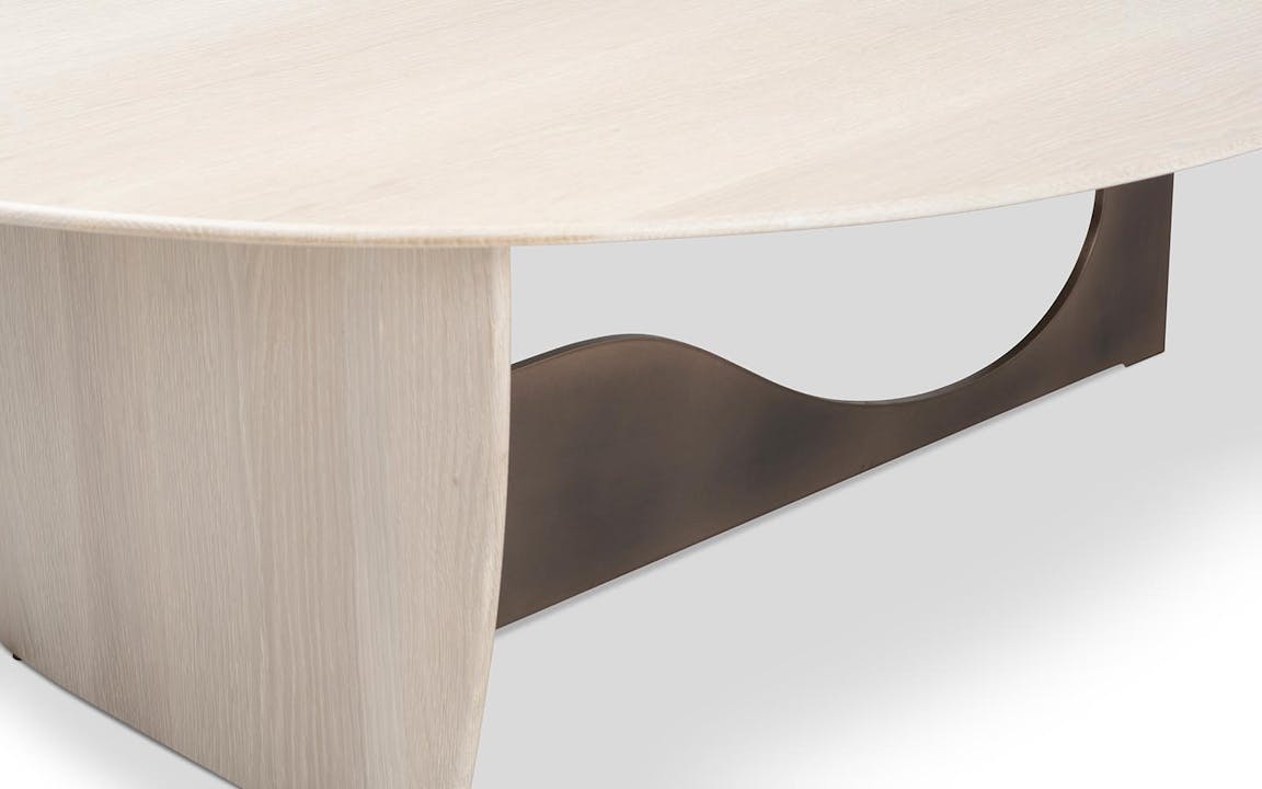 de sousa hughes troscan finn coffee table wood top base detail