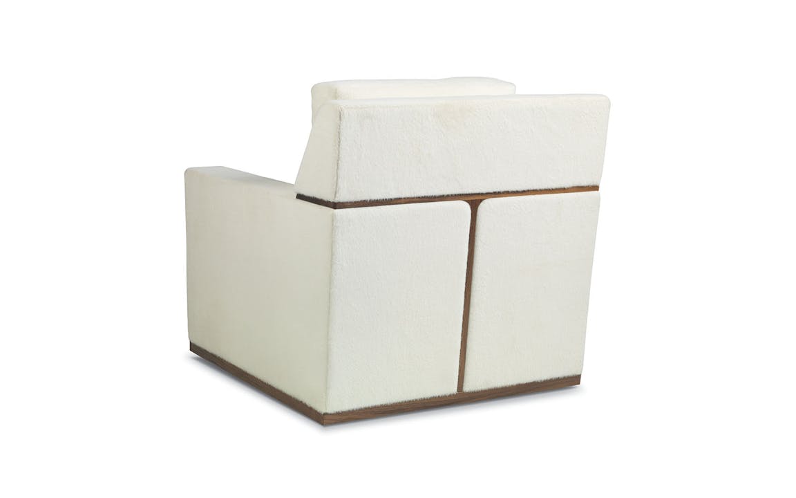 de sousa hughes Troscan Fitz Petite Swivel Lounge Chair back angle