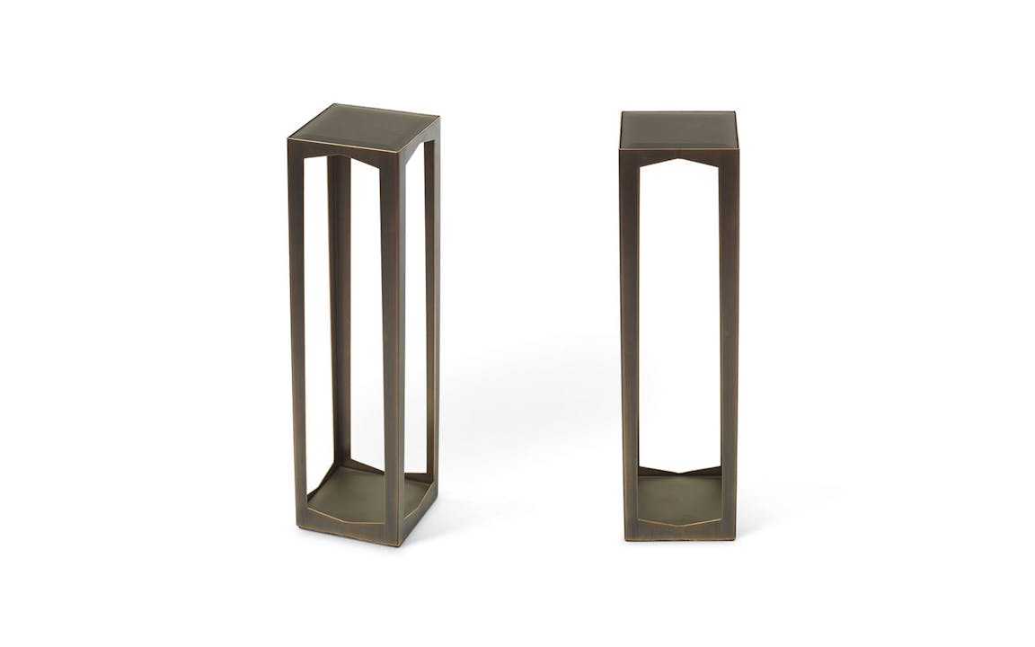 de sousa hughes troscan gemma square drink table pair