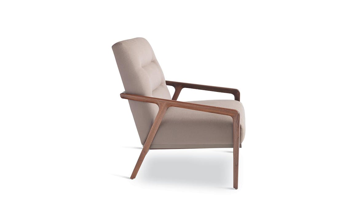 de sousa hughes troscan lars lounge chair side angle
