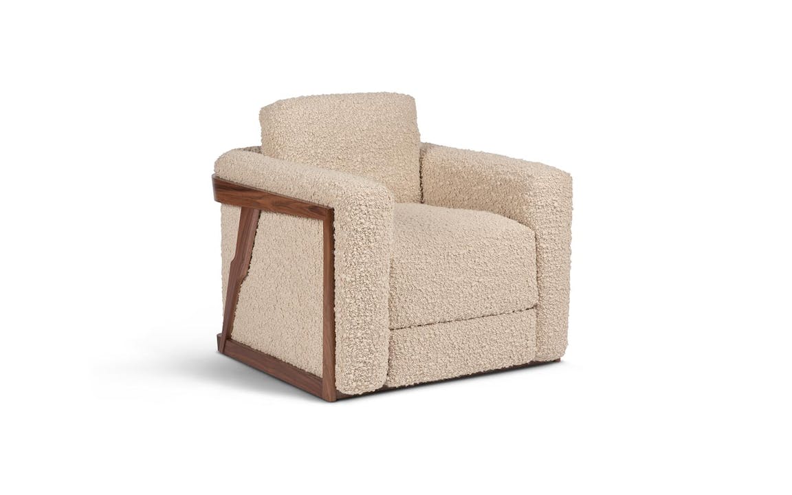 de sousa hughes troscan mari swivel lounge chair front angle