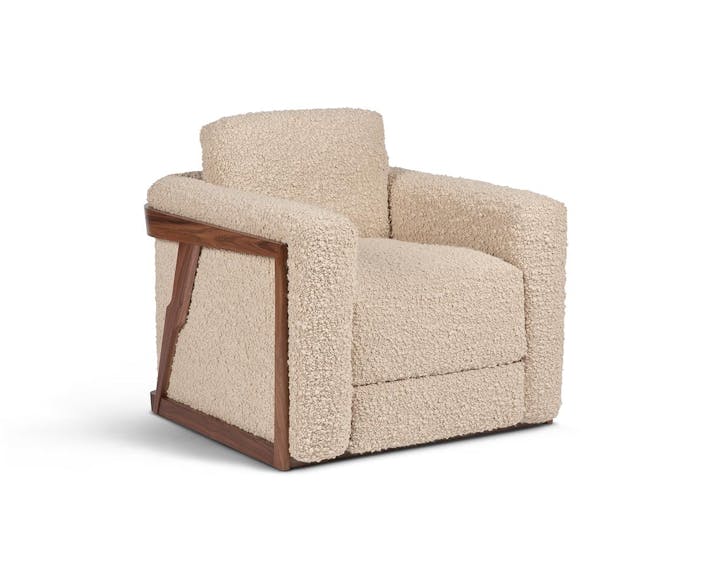 de sousa hughes troscan mari swivel lounge chair front angle