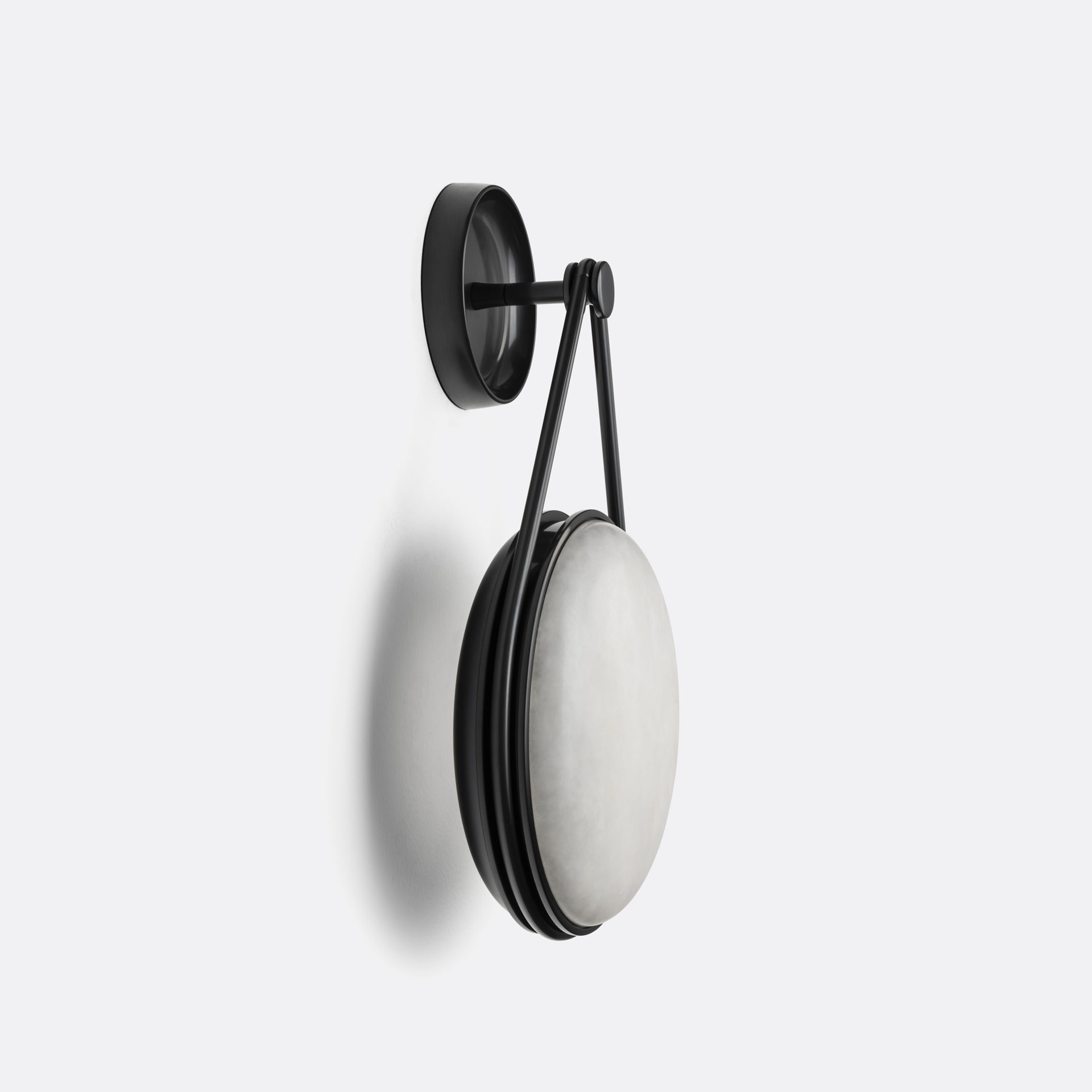 de sousa hughes monos hanging sconce dark nickel alabaster stone