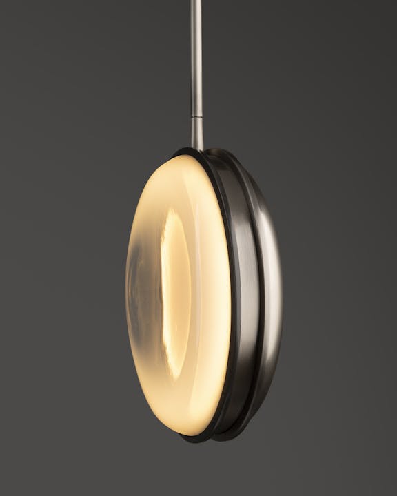 de sousa hughes monos pendant aged nickel grey polished lens