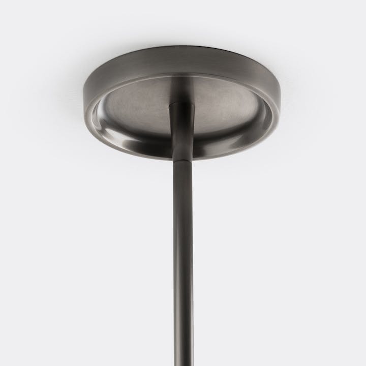 de sousa hughes monos pendant aged nickel grey polished lens mount