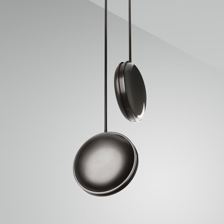 de sousa hughes monos pulley pendant dark nickel grey polished lens