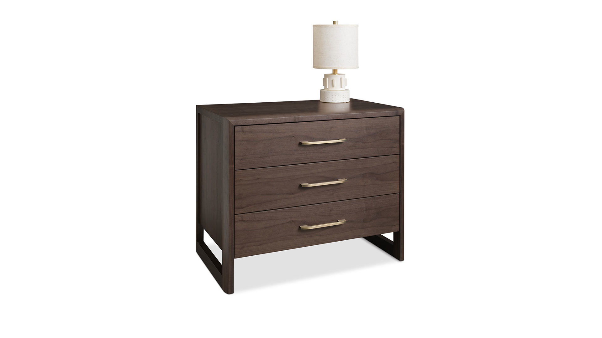 de sousa hughes Altura Serena Nightstand Grey Walnut Angle