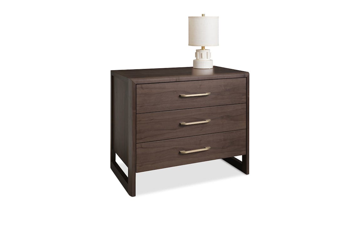 de sousa hughes Altura Serena Nightstand Grey Walnut Angle