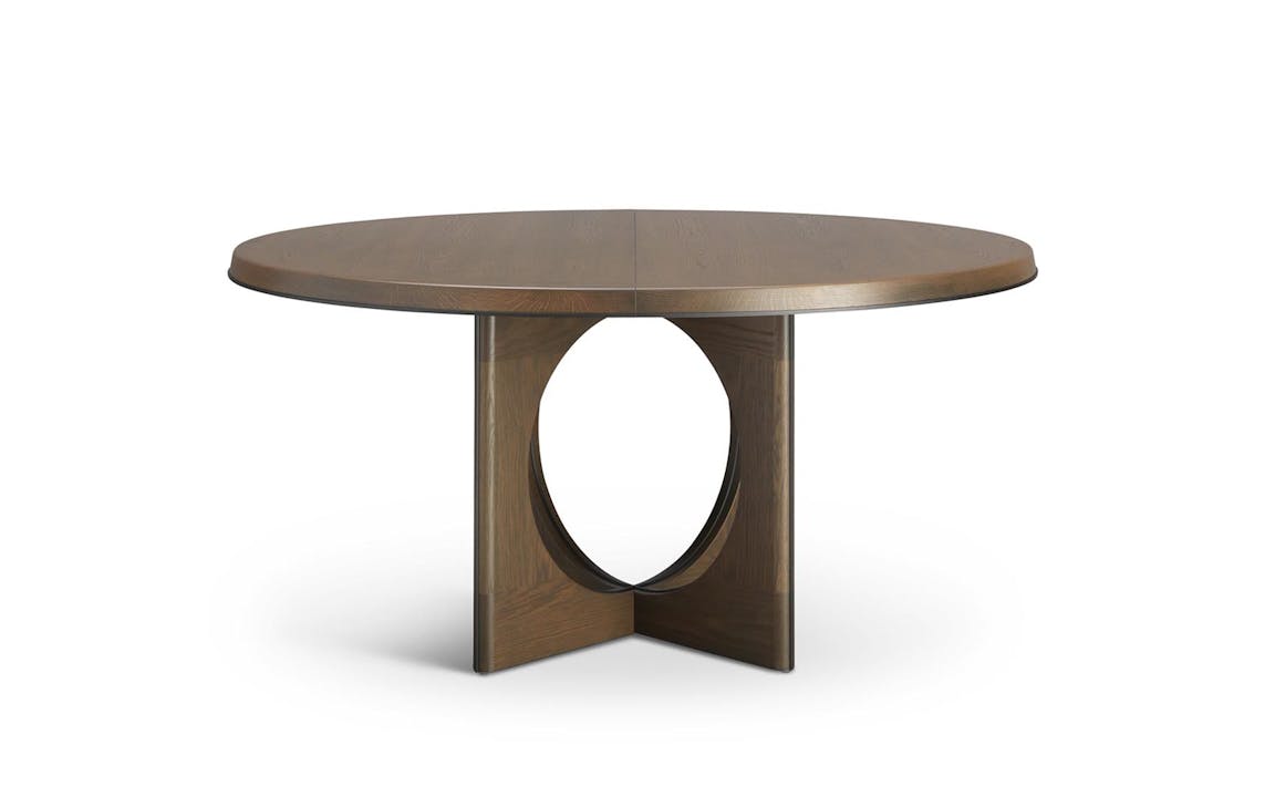 de sousa hughes altura Cameo Round Extension Table straight on 2