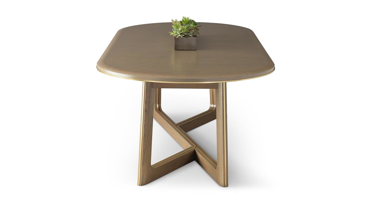 de sousa hughes altura kemizo racetrack dining extension table side