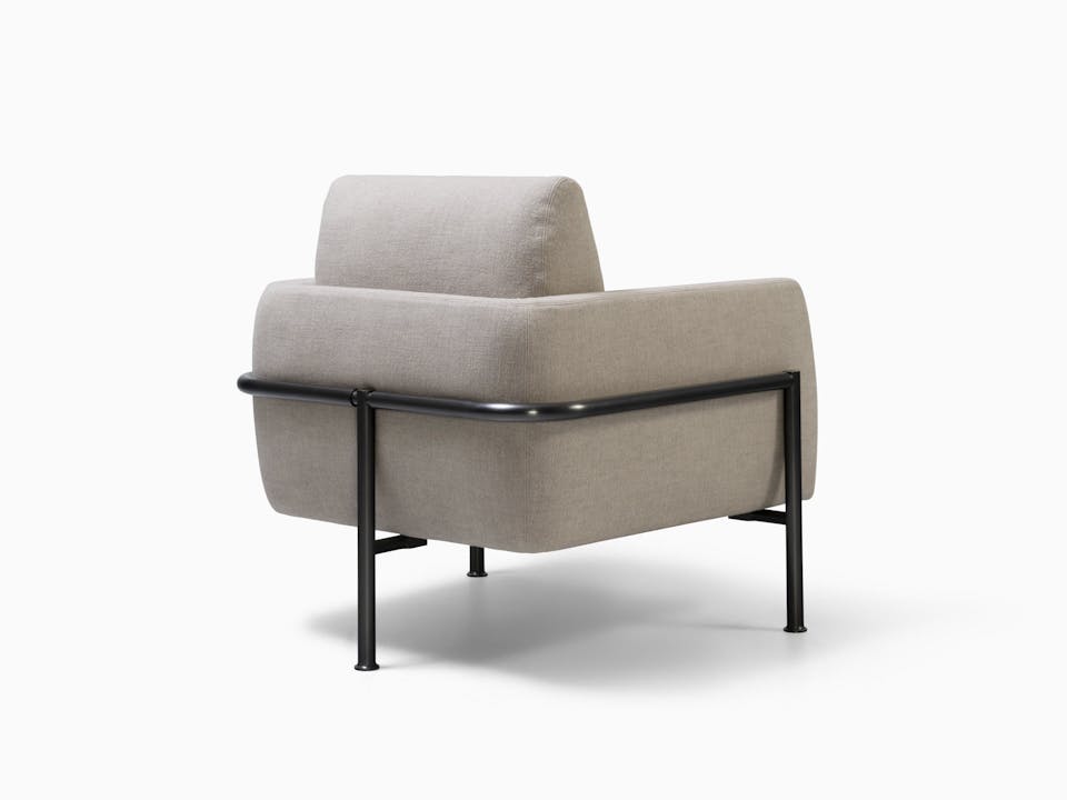 de sousa hughes caste benton lounge chair back angle