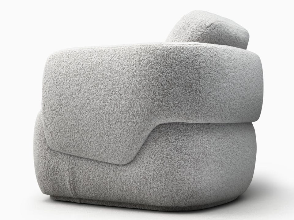 de sousa hughes caste cascade lounge chair side detail