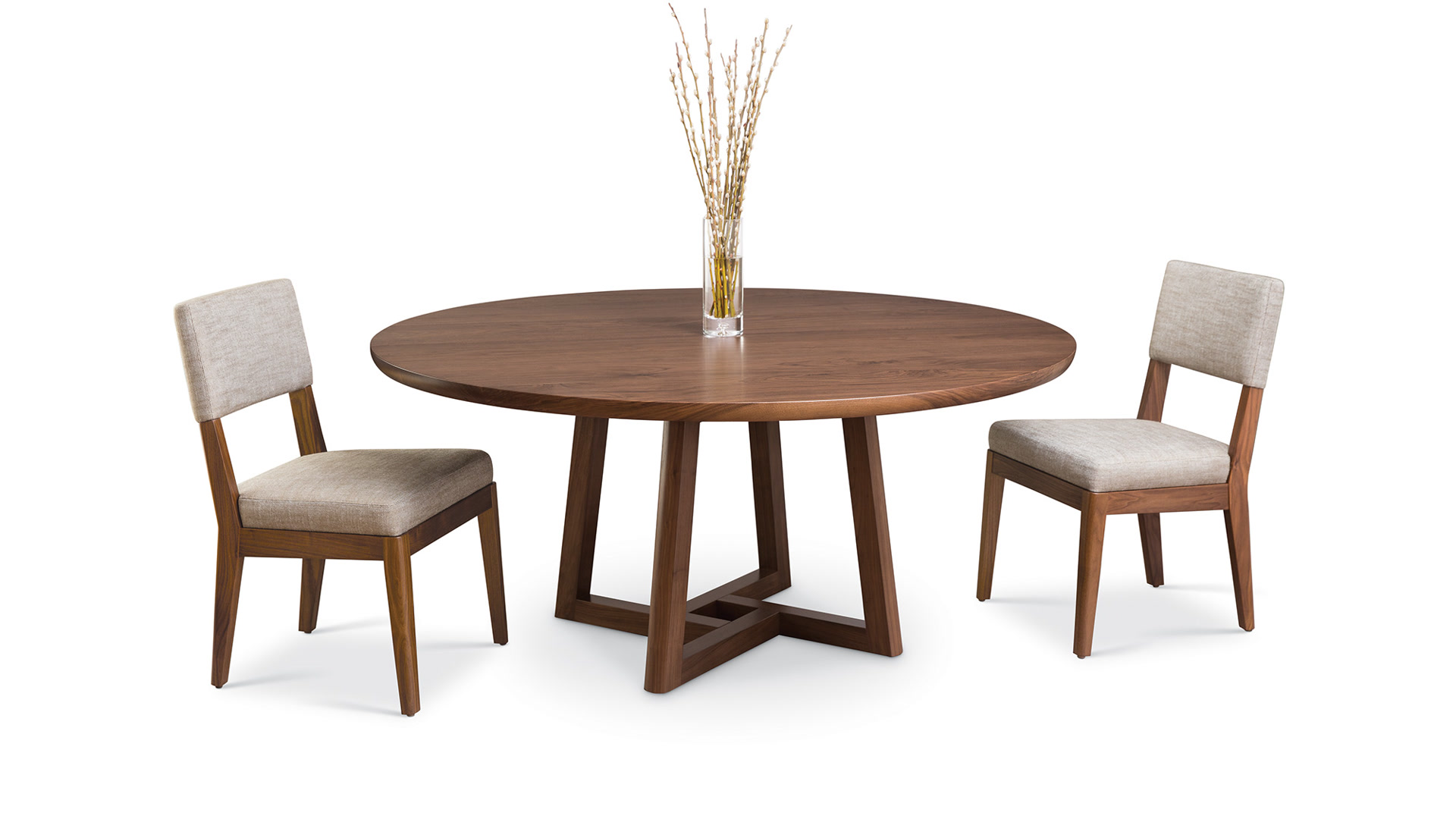 Altura Furniture Roulette Round Extension Table Split Base XVgX