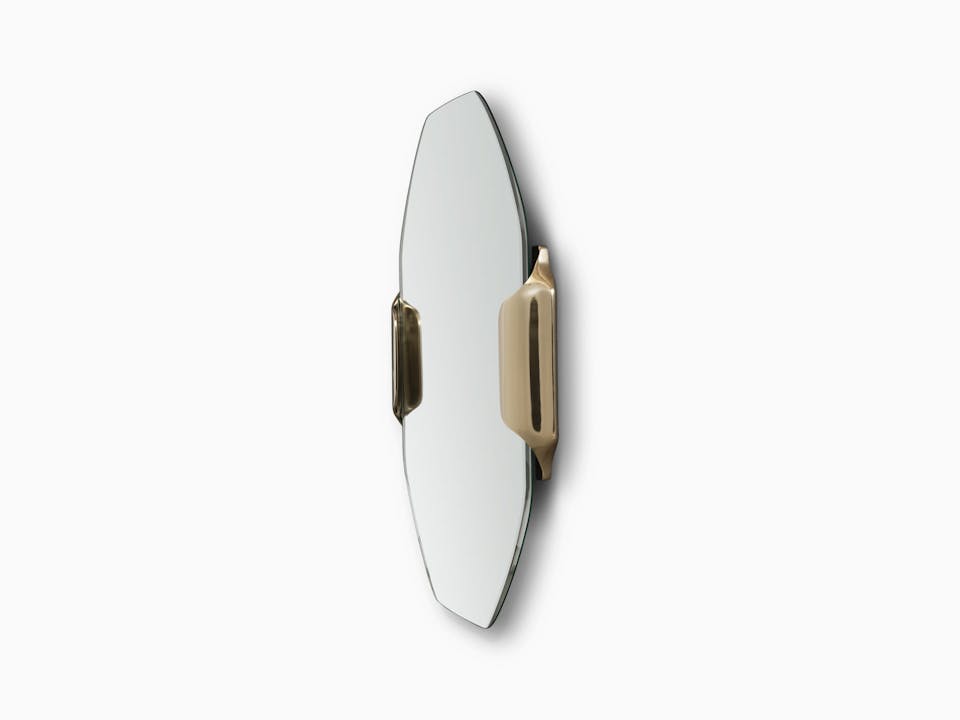 de sousa hughes caste echo mirror polished bronze side angle