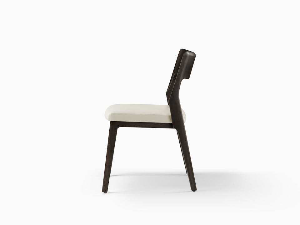 de sousa hughes caste buell dining side chair walnut iron side