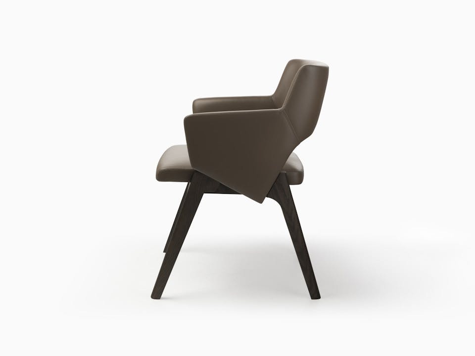 de sousa hughes caste larslan dining arm chair brown side