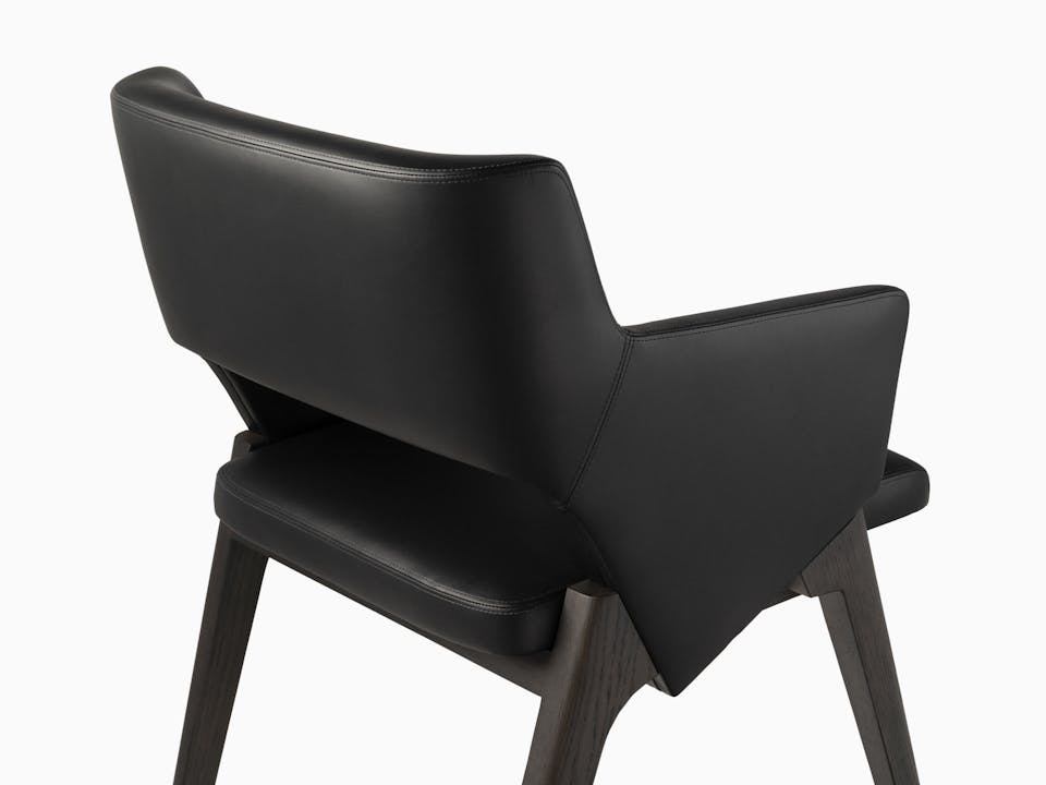 de sousa hughes caste larslan dining arm chair black back detail
