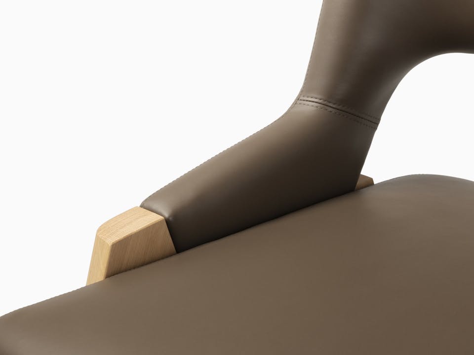 de sousa hughes caste larslan dining side chair brown detail2