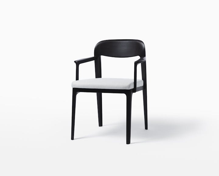 de sousa hughes caste Turah Dining Arm Chair True Black