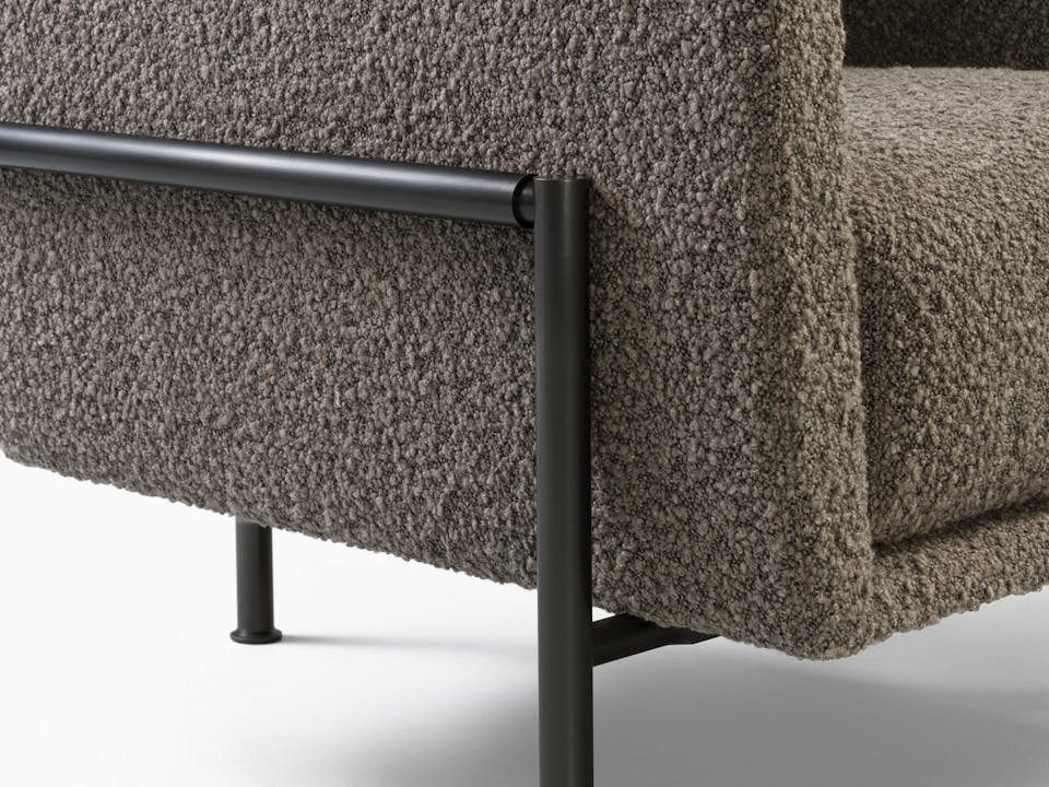 de sousa hughes caste benton sofa metal detail