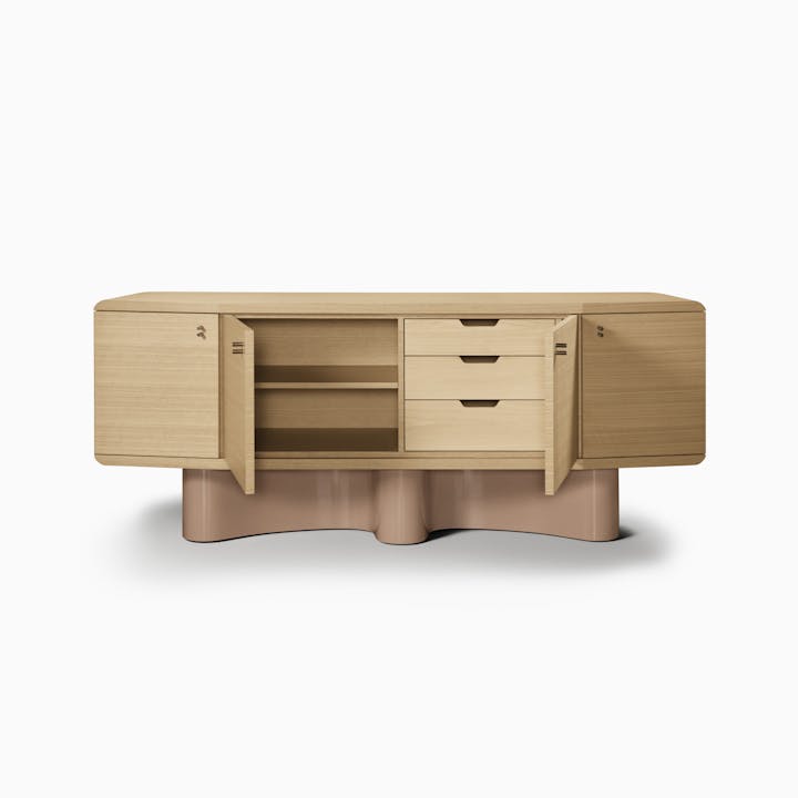 de sousa hughes caste beauvais credenza front cabinet detail