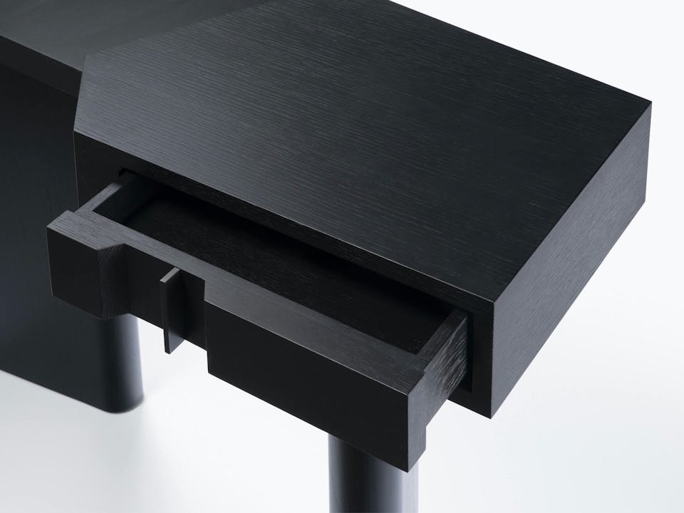 de sousa hughes caste pondera console drawer detail