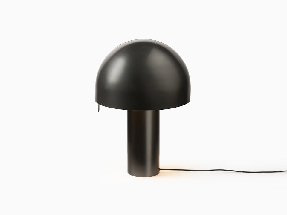 de sousa hughes caste coram table lamp darkened brass angle