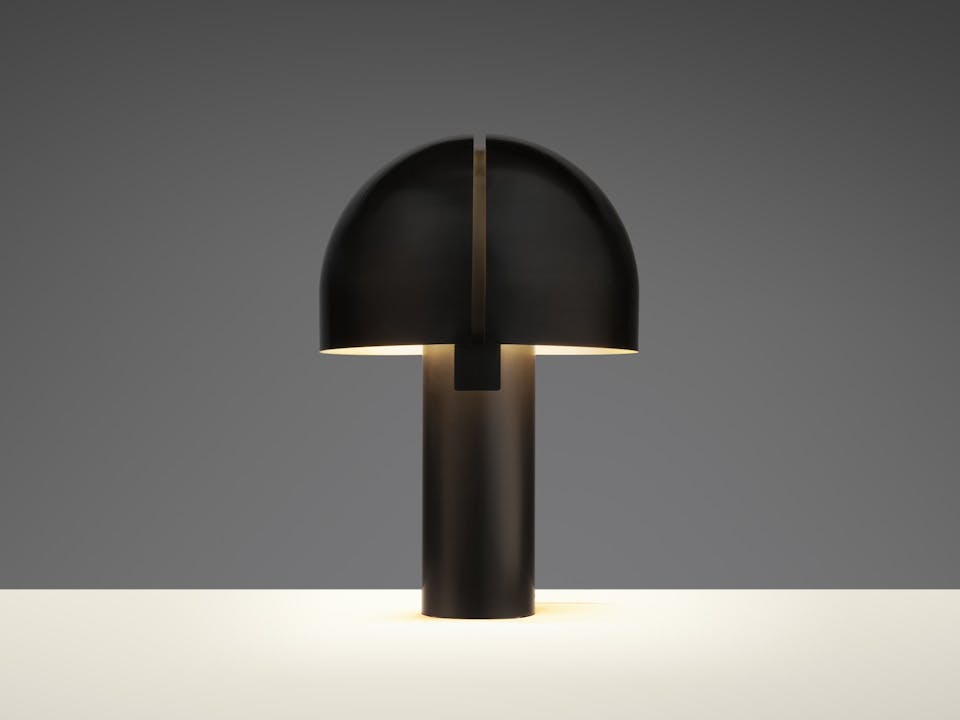 de sousa hughes caste coram table lamp darkened brass front