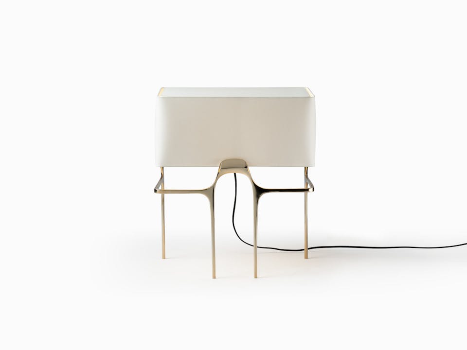 de sousa hughes caste flint table lamp polished bronze