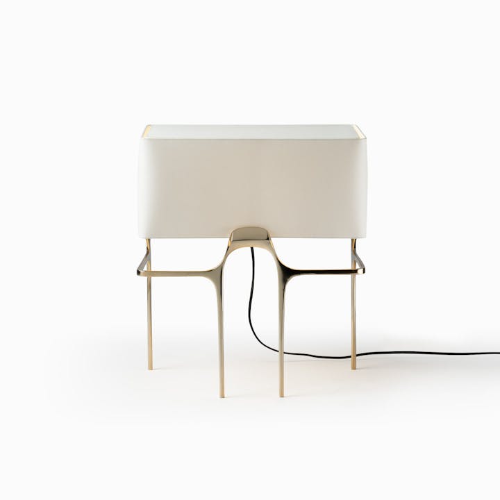 de sousa hughes caste flint table lamp polished bronze