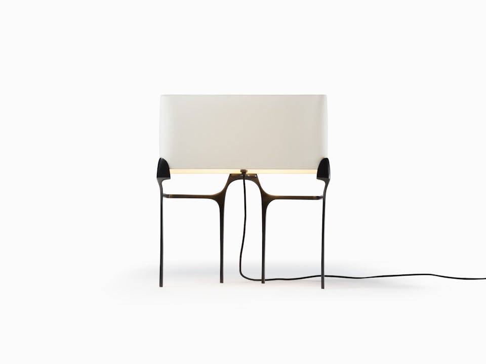 de sousa hughes caste flint table lamp museum brown front