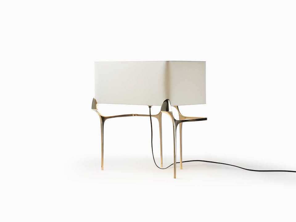 de sousa hughes caste flint table lamp polished bronze angle 2