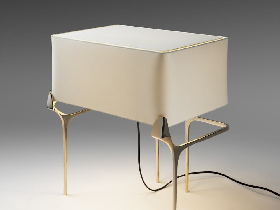 de sousa hughes caste flint table lamp polished bronze angle 3