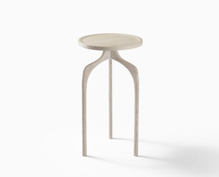 de sousa hughes caste powell occasional table size 2 oak bone front